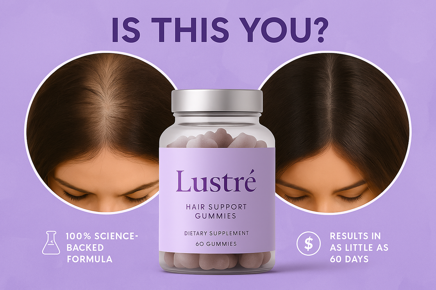 Lustré- ™ Hair Rejuvenation Gummies